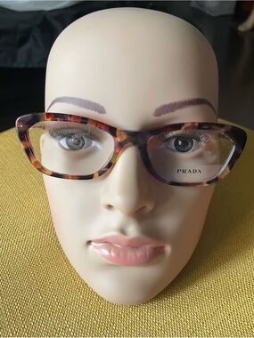 Prada Tortoiseshell Cat-Eye Optical Glasses
